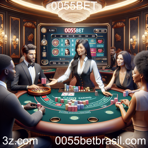 A Experiência Envolvente dos Cassinos Ao Vivo na 0055BET